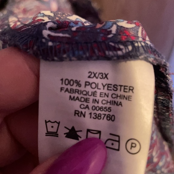 2x/3x designed poncho - Picture 3 of 3